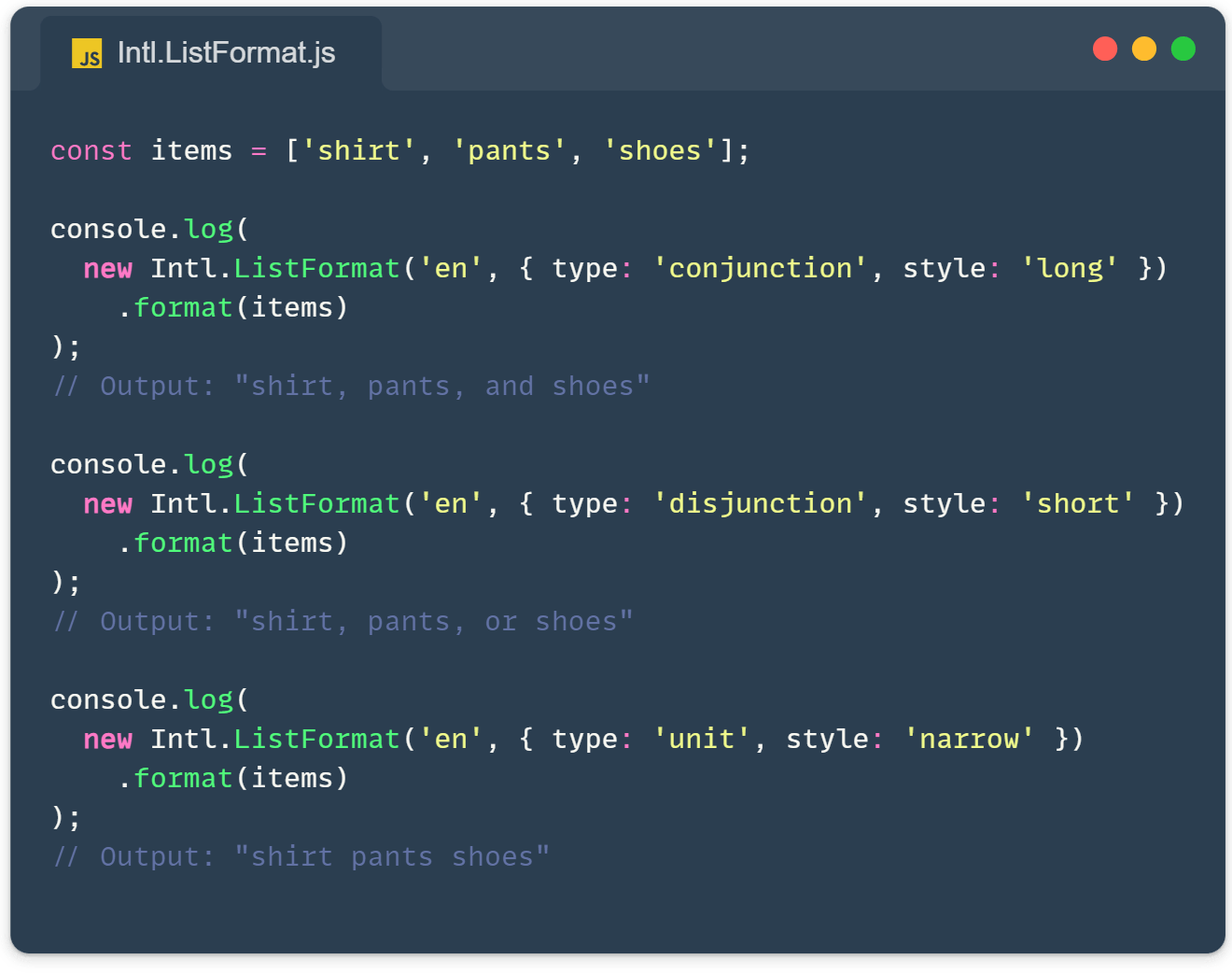 Mastering Intl.ListFormat JavaScript