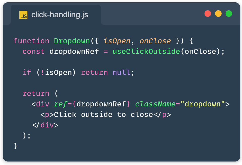 React custom hook for click detection - frontend tip