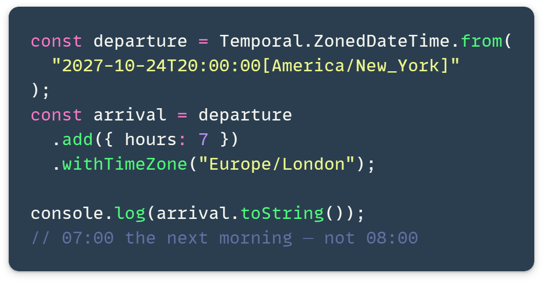 ES2027 JavaScript features — Temporal date example